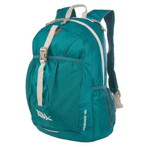 Eddie Bauer Stowaway Packable Backpack | Travel | Outdoor | Lightweight | Foldable | Durable | Ripstop Polyester | 30L - Deep Sea - color: Deep Sea, size: 30L