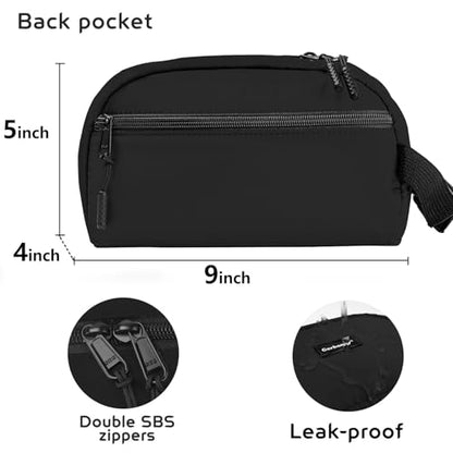 Cerbonny Mini Cooler Bag, Freezable Lunch Bag & Snack Bag, Insulated Bag for Travel/Work/School, Small Cooler Lunch Box with Detachable Gel Packs - color: Black - Snack