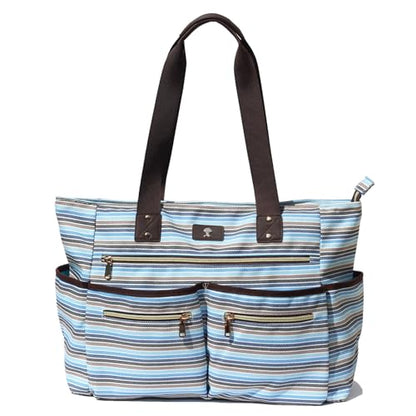 Weekender Bag Carry On Bag Overnight Tote Travel Duffle with 13 Pockets for Travel,Work，Gym,Beach,Teacher,Nurse - color: Blue
