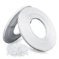 Hand Grade Polypropylene (PP) Strapping Coil 0.55" x 0.024" 130lbs Break Strength White Poly Strap 100pcs Plastic Buckles for Manual Packing Box Packing Strapping (Length328' x 2 Rolls) - size: Length328' x 2 Rolls