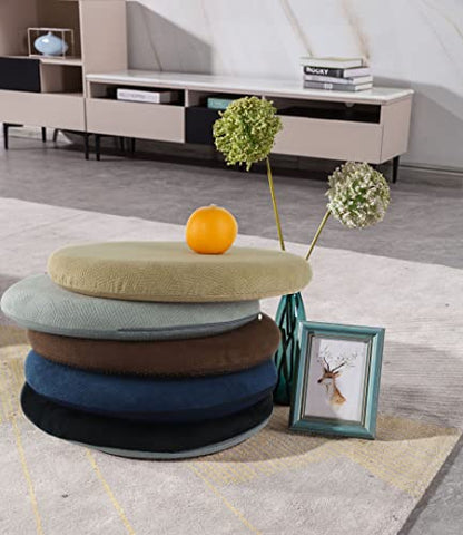 Sigmat Memory Foam Seat Cushion Anti-Slip Soft Round Stool Cushion Chair Pad 13 Inch Camel - color: Camel, size: 13 Inch