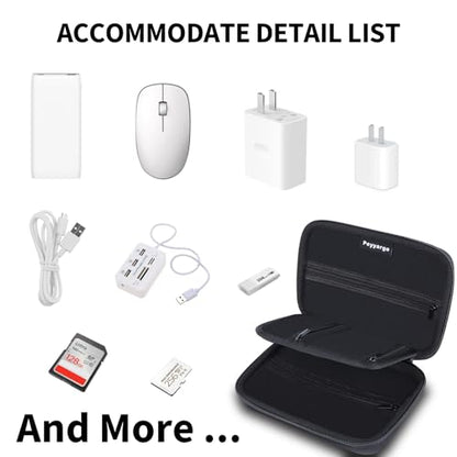 Electronic Organizer Travel Case for MacBook Power Adapter Chargers Cables Tech Organizer Hard Drive USB Flash Disk SD Card Cord Portable Electronics Accessories Bag