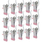 15 Pack Stainless Steel Boot Hangers Clips, Laundry Hooks Hanging Clips, Space Saving Boot Holder Clips for Closet Travel(Pink) - color: Pink