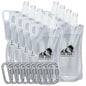 Ancable 33oz Collapsible Water Bottles, 9-Pack Reusable Travel Foldable Water Bottles for Hiking Camping Running Bike, BPA-Free Water Bottle - color: Clear x 9, size: 33 Ounces