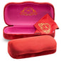 Hard Shell Glasses Case w/Cloth,Velvet Reading Glass, Eyeglass Case, Lightweight, Crush-Resistant, Men & Women - color: Red Velvet, size: Large