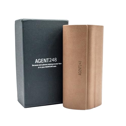 Eyeglass and Sunglass 2-Compartment Travel Case - color: Brown