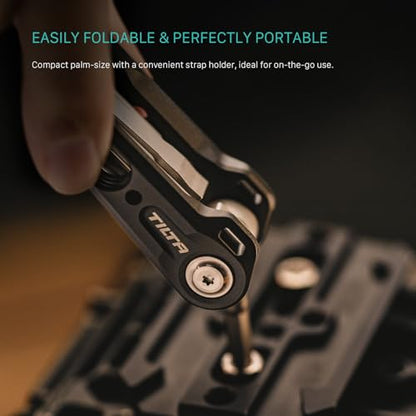 Tilta Multi-Functional Mini Tool Kit | Features Allen Keys and Screw Drivers | Compact & Lightweight | Compatible with Most Cages & Camera Systems (Black) TA-MMT-B - color: Black