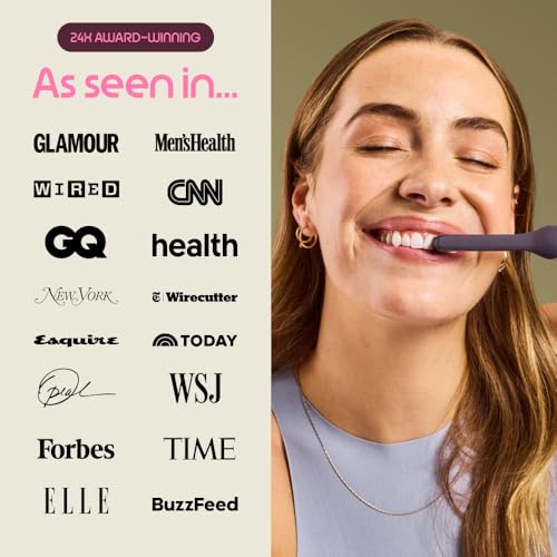 Quip Sonic Toothbrush for Adults with Timer - Includes Extra Brush Head and Travel Cover Mount - Electric, Soft Bristle Refill Head, Metal Handle, 3 Month Battery Life - Travel Toothbrush - Slate - color: Slate