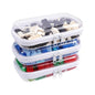 Clear Hard Shell Zipper Case,3PCS Transparent Clear Zipper Pouches,Hard Side Plastic Case Set,Portable Travel Storage Organizer Bins - color: 3PCS-S