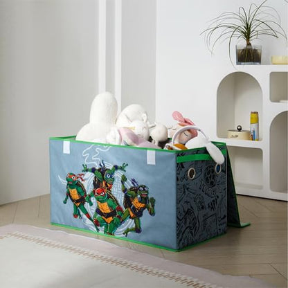 Teenage Mutant Ninja Turtles Collapsible Storage Trunk, Durable with Soft Lid, 28.5"x14.5"x16" - color: Its Turtle Time