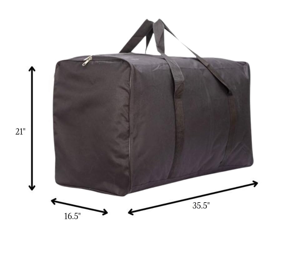 Travel bag, Square Cargo Travel Duffle Bag Bolsa Maleta de Lona Cap Luggage Tote, 35.5x21x16.5, TSA Aprove, load up to 100 lb - size: 35 inch