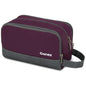 Gonex Travel Toiletry Bag Nylon, Toiletries Kit Shaving Bag Toiletry Organizer Burgundy - color: Burgundy