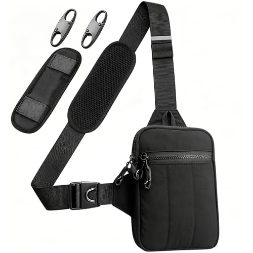 Small Sling Bag for Men Women Crossbody Chest Bag Anti Theft Over Shoulder Cross Body Purse for Travel Casual Sport Daily