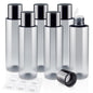 150ML/5OZ Travel Size Toiletries, 6 Pack Travel Size Containers, Leak Proof Plastic Bottles for Shampoo, Lotion, Body Wash with 6pcs Labels - color: Grey, size: 150ml(6pcs)