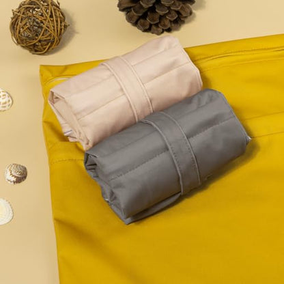 babygoal Wet Dry Bags for Baby Cloth Diapers, Washable Travel Bags, Beach, Pool, Gym Bag for Swimsuits & Wet Clothes with Two Zippered Pockets 3 Pack, 3LN24 - color: Fruit Orange& Milk Tea Brown