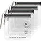 4Pcs Clear TSA Approved Security Toiletry Bag Quart Size for EU UK & US Carry-on Regulations Waterproof & Leakproof Travel Bags for Liquids