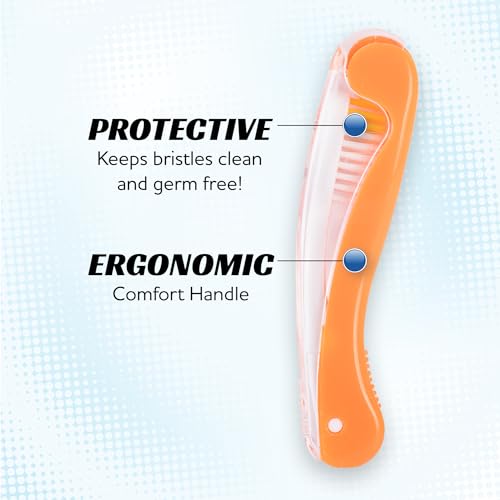 Lingito Travel Toothbrushes - Mini Toothbrush with Cover, Camping Toothbrush Kit (7 Pack Medium) - style: 7-Pack-Medium