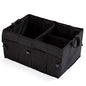 50L Car Trunk Organizers with Handle - Oxford Car Storage Box, Multi Compartment Foldable Trunk Organizer for SUV, Auto, Truck, Black
