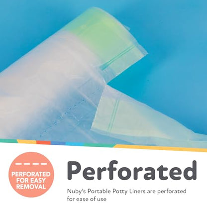 Nuby Portable Potty Replacement Liners - Disposable Potty Liners - Toddler Potty Training Essentials - 80 Count - style: Potty Replacement Liners (Pack of 80)