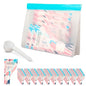 60PCS Disposable Powder Travel Size Containers with Scoop and Pouch, Single-Serve Powder Travel Container Bags for Protein, Supplements and Drink Mixes & Portable Powder Container to Go