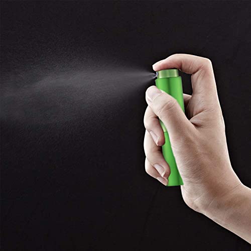 LISAPACK 8ML Atomizer Perfume Spray Bottle for Travel, Empty Refillable Cologne Dispenser, Portable Sprayer (Green) - color: Green