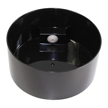 Tightvac - 3oz to 12 Ounce - Patented Airtight Container | Multi-use Vacuum Container Works as Smell Proof Containers for Herbs and Dry Goods. Black Clear - color: Black Cap & Clear Body