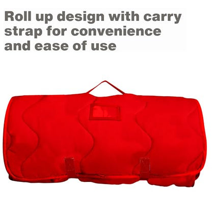 EVERYDAY KIDS Toddler Nap Mat with Removable Pillow -Under Construction- Carry Handle with Fastening Straps Closure, Rollup Design, Soft Microfiber for Preschool, Daycare, Sleeping Bag -Ages 2-6 years - color: Under Construction