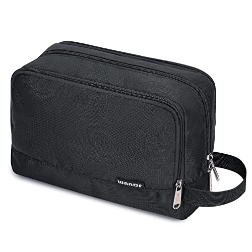 Toiletry Bag for Men Hanging Dopp Kit Water Resistant Shaving Bag Small Toiletry Bag for Traveling (Pure Black) - color: Pure Black