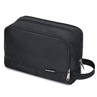 Toiletry Bag for Men Hanging Dopp Kit Water Resistant Shaving Bag Small Toiletry Bag for Traveling (Pure Black) - color: Pure Black