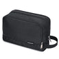 Toiletry Bag for Men Hanging Dopp Kit Water Resistant Shaving Bag Small Toiletry Bag for Traveling (Pure Black) - color: Pure Black