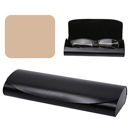 Philley Aluminum Ultra-Light Eyeglasses Case Hard Shell Nearsighted Glasses Case for Women & Men - color: B-black