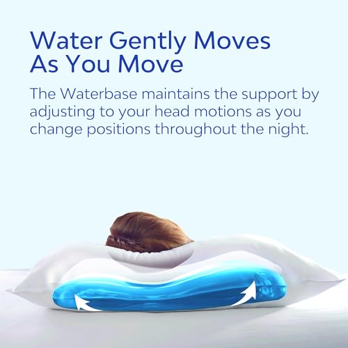 Mediflow Elite Collection Water Pillow - Orthopedic Neck Pain Relief, Adjustable for Sleeping (Single, White) - size: Single Pack