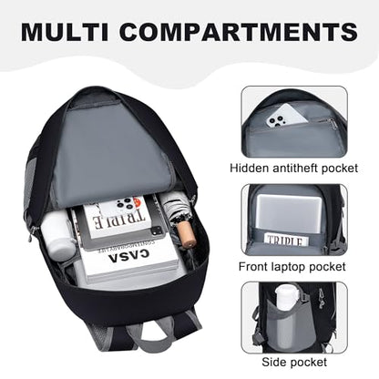 MIYCOO Backpack - Ultra Lightweight Packable Backpack for Travel Camping, Hiking Back Pack Waterproof Foldable Daypack for Men Women Charcoal Black - color: Charcoal Black