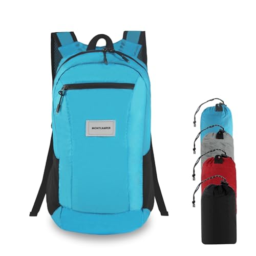 Hiking Daypack - Lightweight & Water-Resistant Portable Backpack for Travel, Camping, Outdoor Adventures(20L,turquoise blue) - color: Turquoise Blue, size: 20L