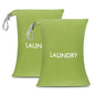 WiseBoy 2 Pack Laundry Bags, Travel Laundry Bag for Dirty Clothes, Washable Nylon Wet Dry Bag, Swimming Yoga Bathing Suit Workout Wet Dry Bags - color: Green
