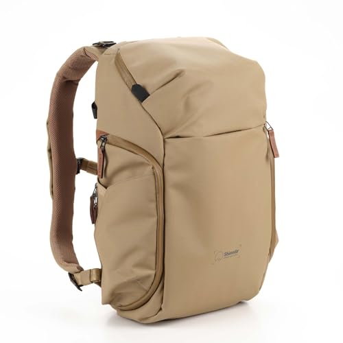 Shimoda Urban Explore 25, Compact Everyday Outdoor Photography Travel Backpack, Carry-On Compatible, 16-inch Laptop Sleeve, Anti-Theft Camera Access, Removable Camera Insert Included, Boa - color: Khaki, size: 25 liters
