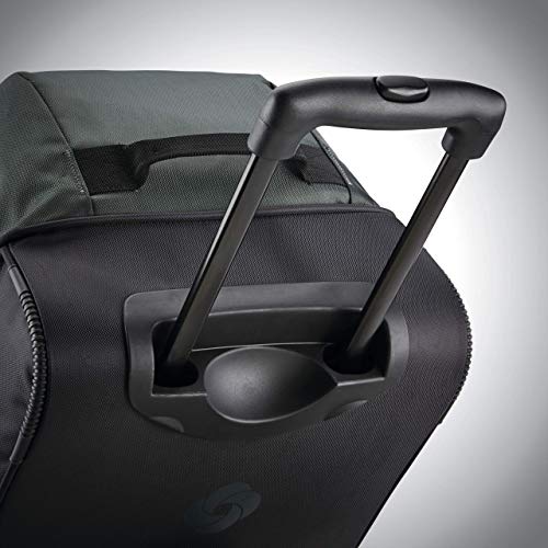 Samsonite Andante 2 Wheeled Duffel Bag – 22-Inch Durable Rolling Luggage with Inline Skate Wheels, Push-Button Handle & Spacious Compartments – Travel-Friendly and Lightweight - Moss Green/Black - color: Moss Green/Black, size: 22-Inch