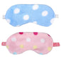 2PCS Plush Sleeping Eye Mask, Soft Plush Eye Mask, Fuffy Eye Cover Comfortable Sleep Mask Blindfold Rainbow Faux Fur Eye Shade for Women, Men and Kids Travel Nap Sleeping(Dot) - color: Dot