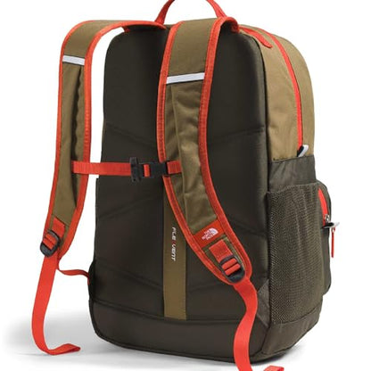The North Face Teen Chuckwalla Daypack - Travel Backpack, Laptop Sleeve, Reflective Safety Details, Adjustable Strap, Cedar/New Taupe Green/Lava Red, One Size - color: Cedar/New Taupe Green/Lava Red