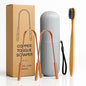 Tongue Scraper Set(2 Pack)–Pure Copper Cleaner Kit with Bamboo Toothbrush with Charcoal Bristles &Travel Case–Daily Oral Hygiene Tool for Men&Women,Reduce Bad Breath,Tongue Scrubber - color: Copper