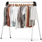 APEXCHASER Clothes Drying Rack Foldable, Stainless Steel Laundry Drying Rack Collapsible, Clothes Hanger for Sweater Baby Clothes Towel for Indoor & Outdoor, Portable Clothes Airer for Travel - size: 48 inch