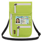 Neck Wallet Lightweight RFID Blocking Waterproof Travel Pouch Passport Wallets for Women Men - color: A-Green