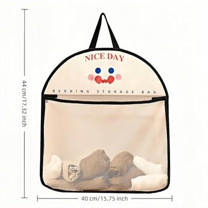 2 Pack Mesh Hanging Storage Bags, Breathable Wall Organizer for Underwear Socks and Small Items