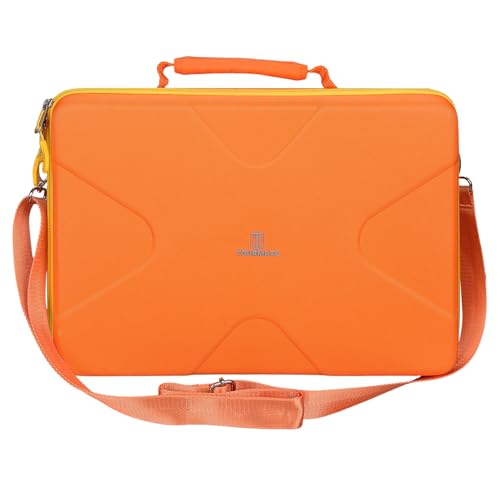 Tourmate Hard Storage Case for BOIFUN/POFOTO/YOTON 17.5" 16.9" 15.5" Portable DVD Player,PJGCWB 16.9" POFOTO 15.7" Portable EVA Box (Only Box) (Orange & Yellow) - color: Orange & Yellow