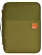 Lanola A4 Document Bags Portfolio Waterproof Business File Holder Travel Gear Organizer Electronics Accessories Bag - color: Olive Green