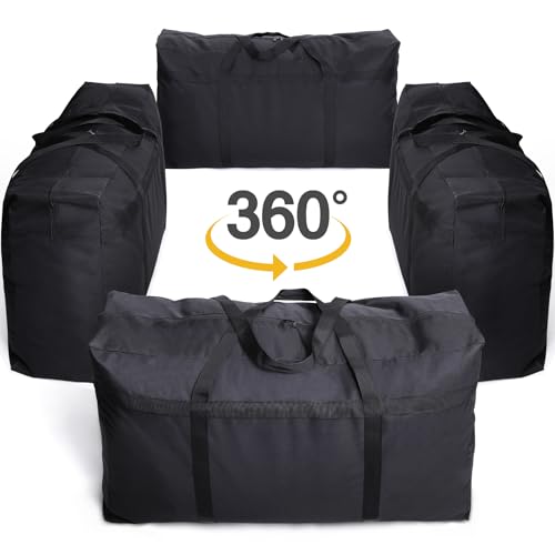 REDCAMP Foldable Travel Bag, Large Sports Bag, 75L/96L/100L, Lightweight Waterproof Tote Bag - color: Black 180L