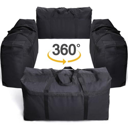 REDCAMP Foldable Travel Bag, Large Sports Bag, 75L/96L/100L, Lightweight Waterproof Tote Bag - color: Black 180L