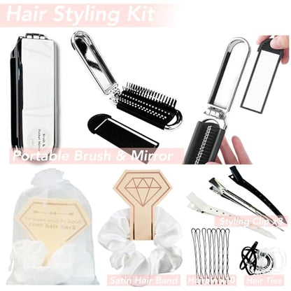 Women's Emergency Kit for Weddings 29 Essential Items for Brides Daily Use All in One Travel Kit Personal Care Survival Set for Team Bride - style: Queen Beige