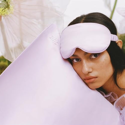 slip Pure Silk Contour Sleep Mask: Protect Your Delicate Lashes with Our Innovative, Lash-Friendly Design. Slipsilk Comfort, 1 Contour Mask, Wildflower - color: Wildflower