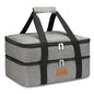 Lunch Bag Insulated Thermal Food Carrier Insulated Double Decker Casserole Carrier for Hot or Cold Food,Insulated Tote Bag for Potluck Cookouts Picnic,Lasagna Holder,Fits 9"x13" Baking Pan,Gray - color: gray-2